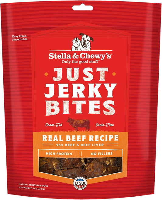 Just Jerky Bites Real Beef Recipe Dog Treats, 6 Oz. Bag