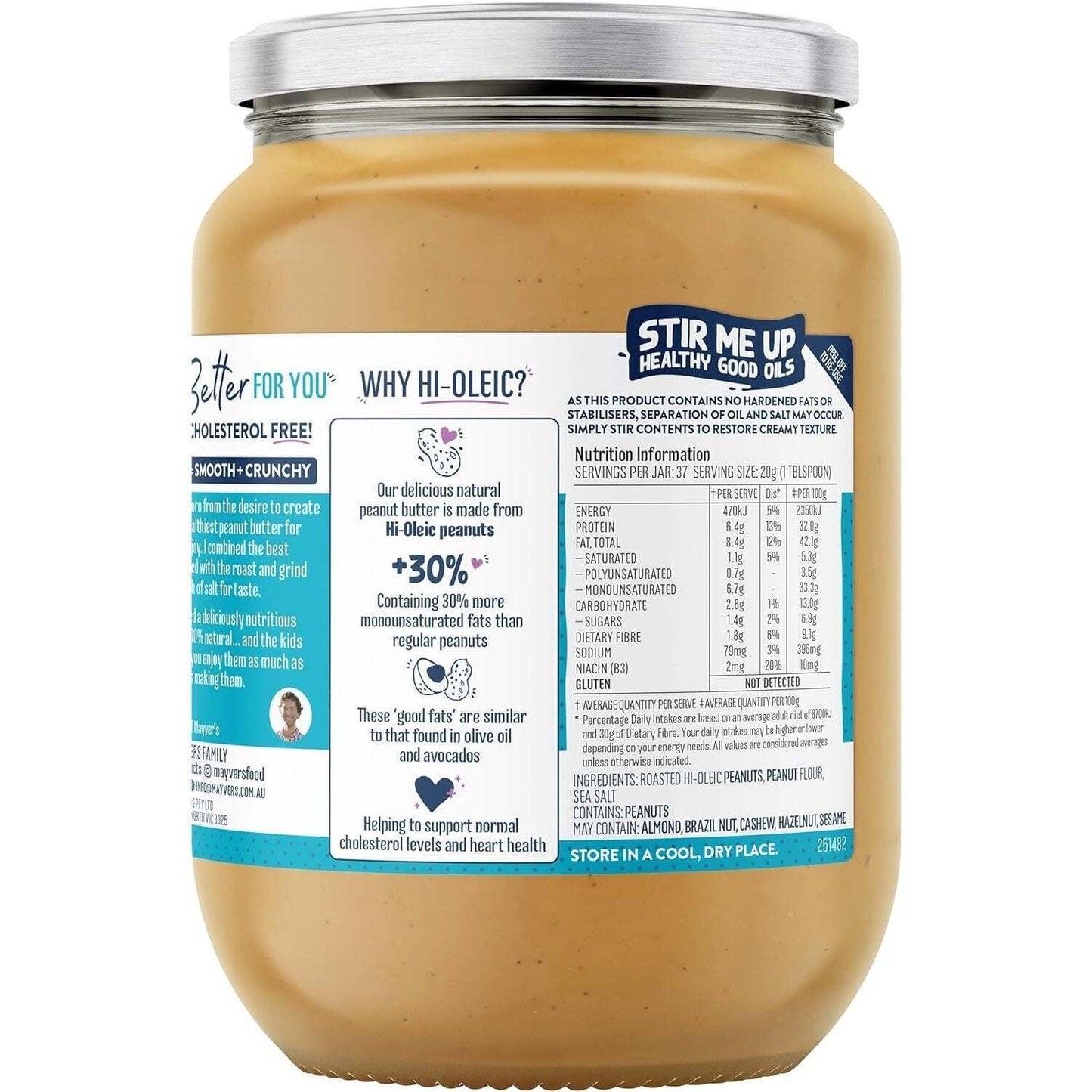 Mayver'S Peanut Butter Protein 750G(Pack of 6)