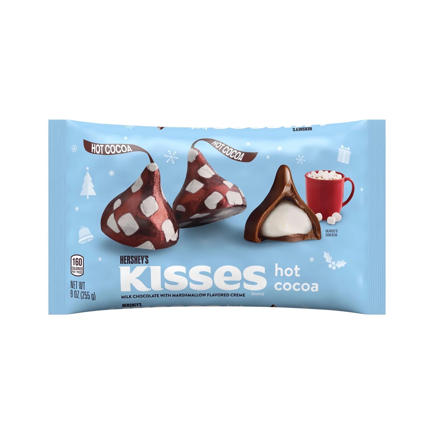 (3 Pack)  Hot Cocoa Flavored Milk Chocolate Christmas Candy, Bag 9 Oz
