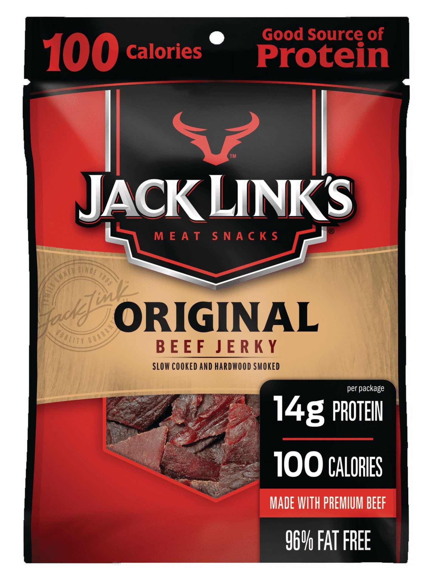 100% Beef Original Beef Jerky .625Oz 5 Count Box