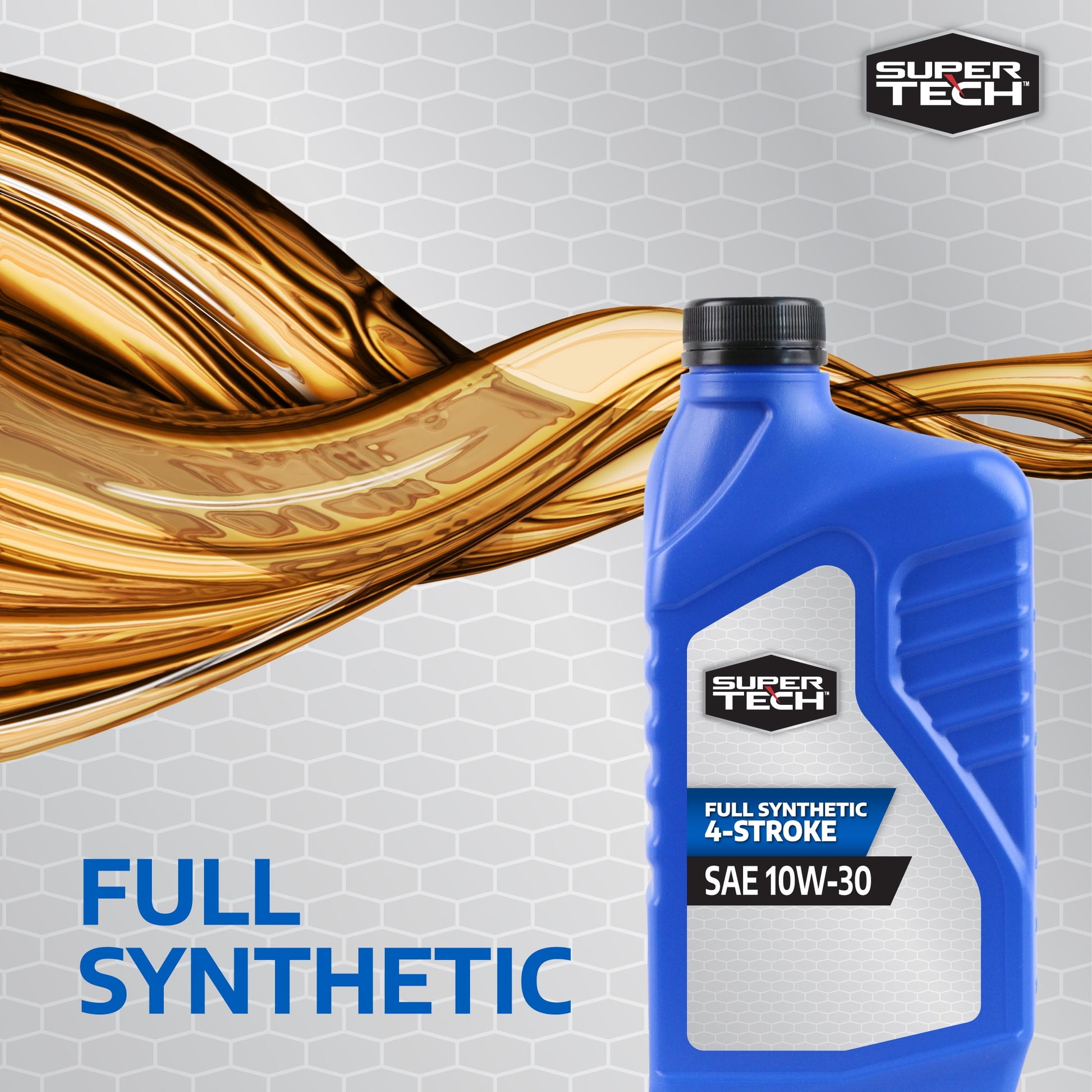 Full Synthetic SAE 10W-30 4-Stroke ATV Motor Oil, 1 Quart