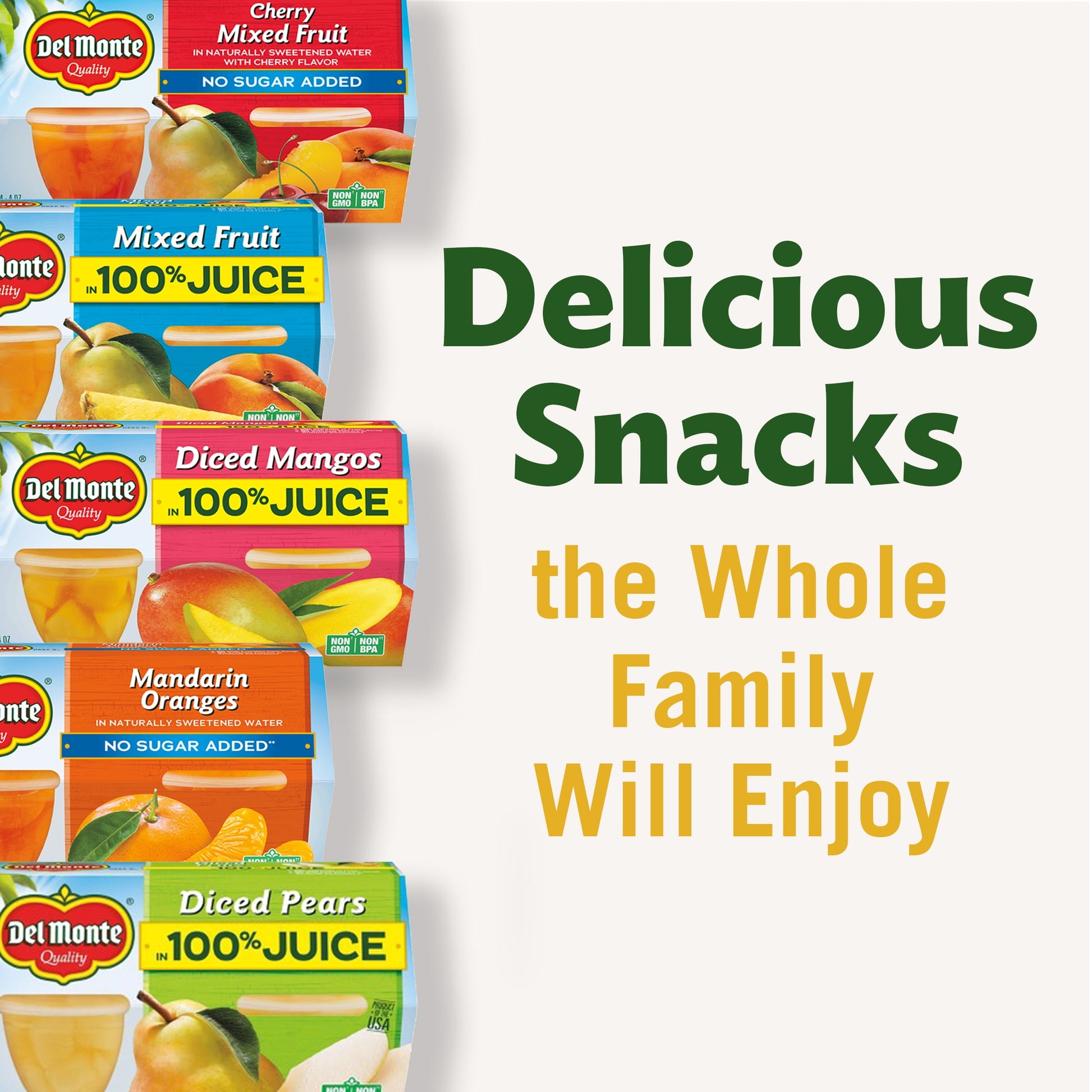 Diced Peaches FRUIT CUP Snacks, 100% Juice, 12 Pack, 4 Oz