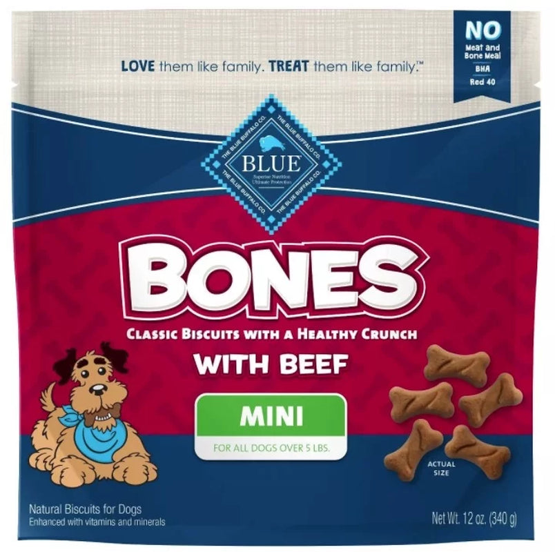 Classic Bone Biscuits with Beef Mini 12 Oz Pack of 3