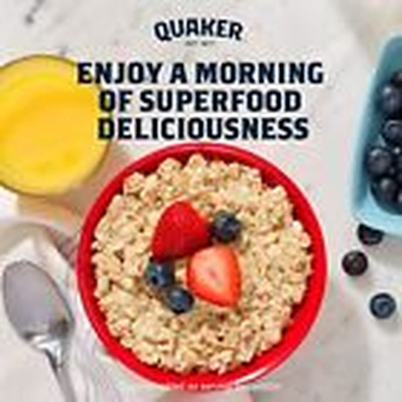 4-Pack Quaker Organic Quick Cook Oatmeal, Breakfast Cereal, Non-Gmo, 24 Oz