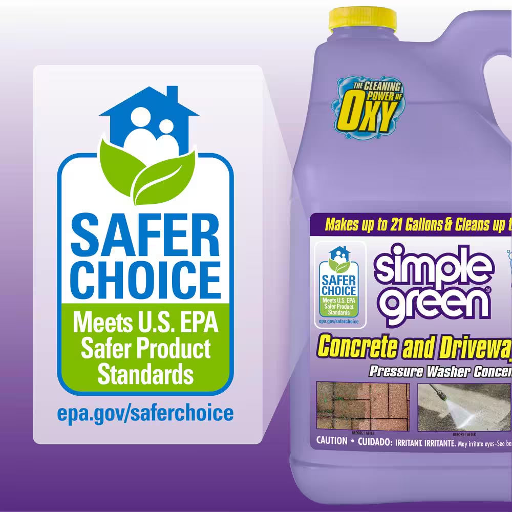 1 Gal. Oxy Solve Concrete and Driveway Pressure Washer Concentrate Outdoor Cleaner