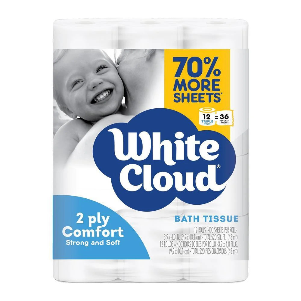 Comfort Toilet Paper (400-Sheets per Roll, 12-Rolls per Pack)