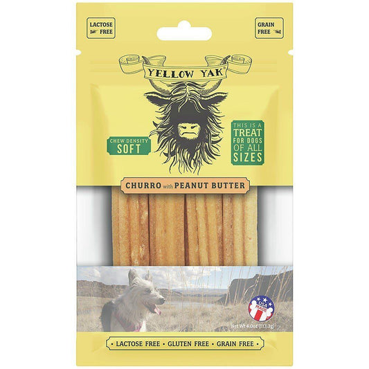 Yellow Yak Churro Peanut Butter 4 Oz Bag