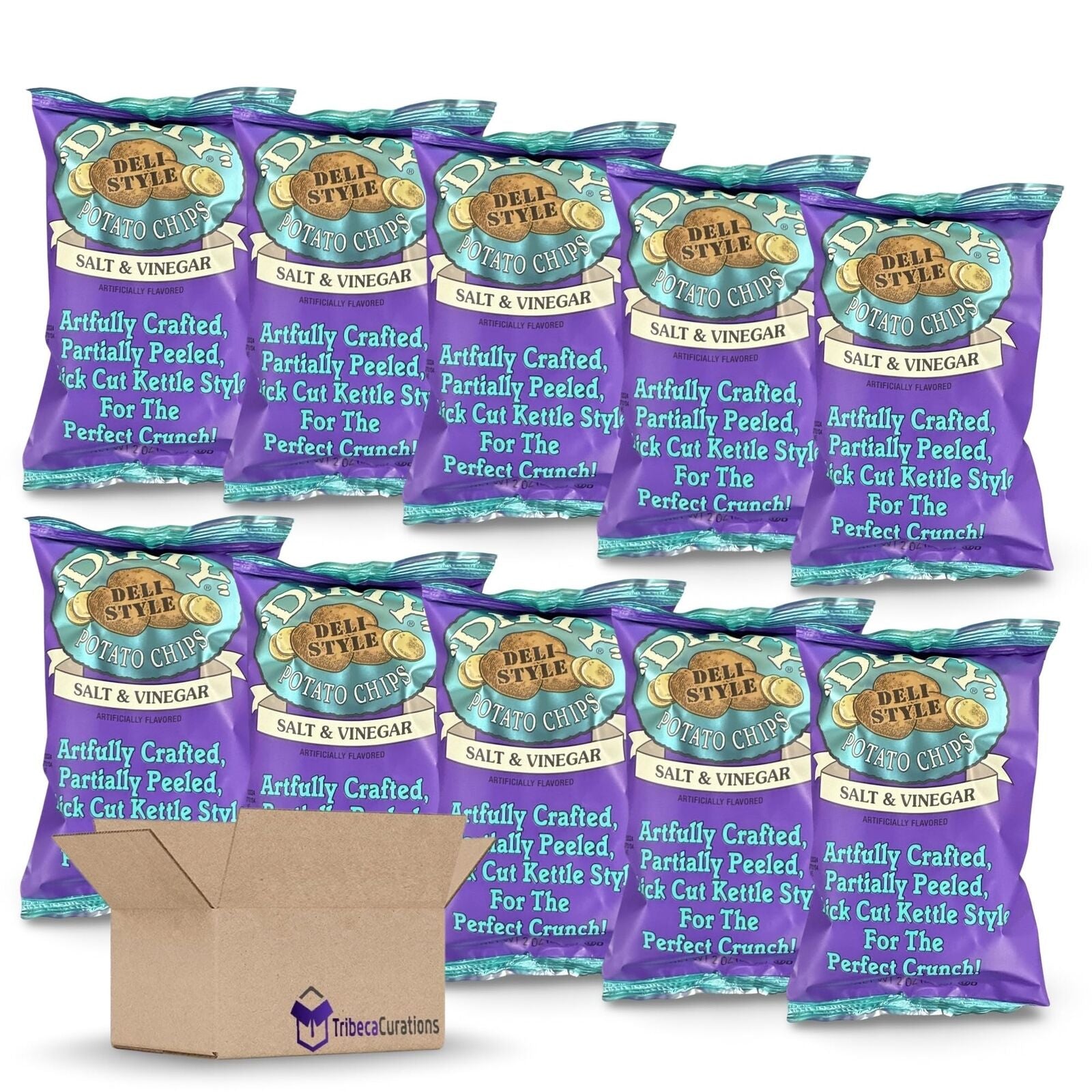 Deli Style Potato Chips Value Pack | Bundled by Tribeca Curations, Sea Salt &