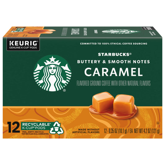 , Caramel Medium Roast K-Cup Coffee Pods, 12 Count K Cups