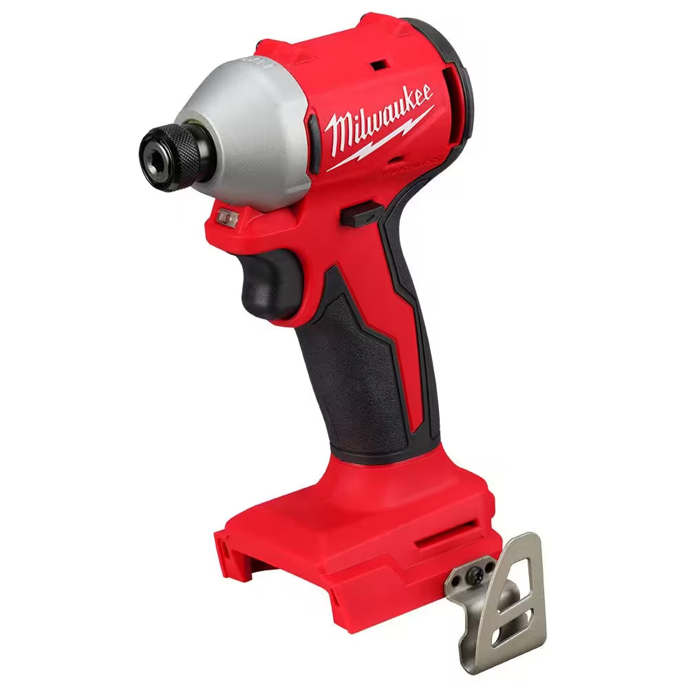 M18 18-Volt Lithium-Ion Compact Brushless Cordless 1/4 In. Impact Driver Kit with One 2.0 Ah Battery, Charger & Tool Bag