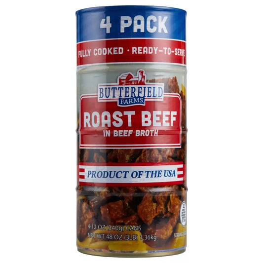 Roast Beef in Beef Broth 12 Ounce (Pack of 4)