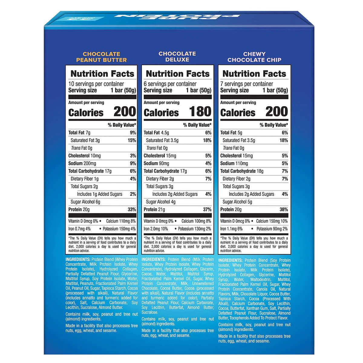 Bars, Variety Pack, 1.76 Oz, 23-Count