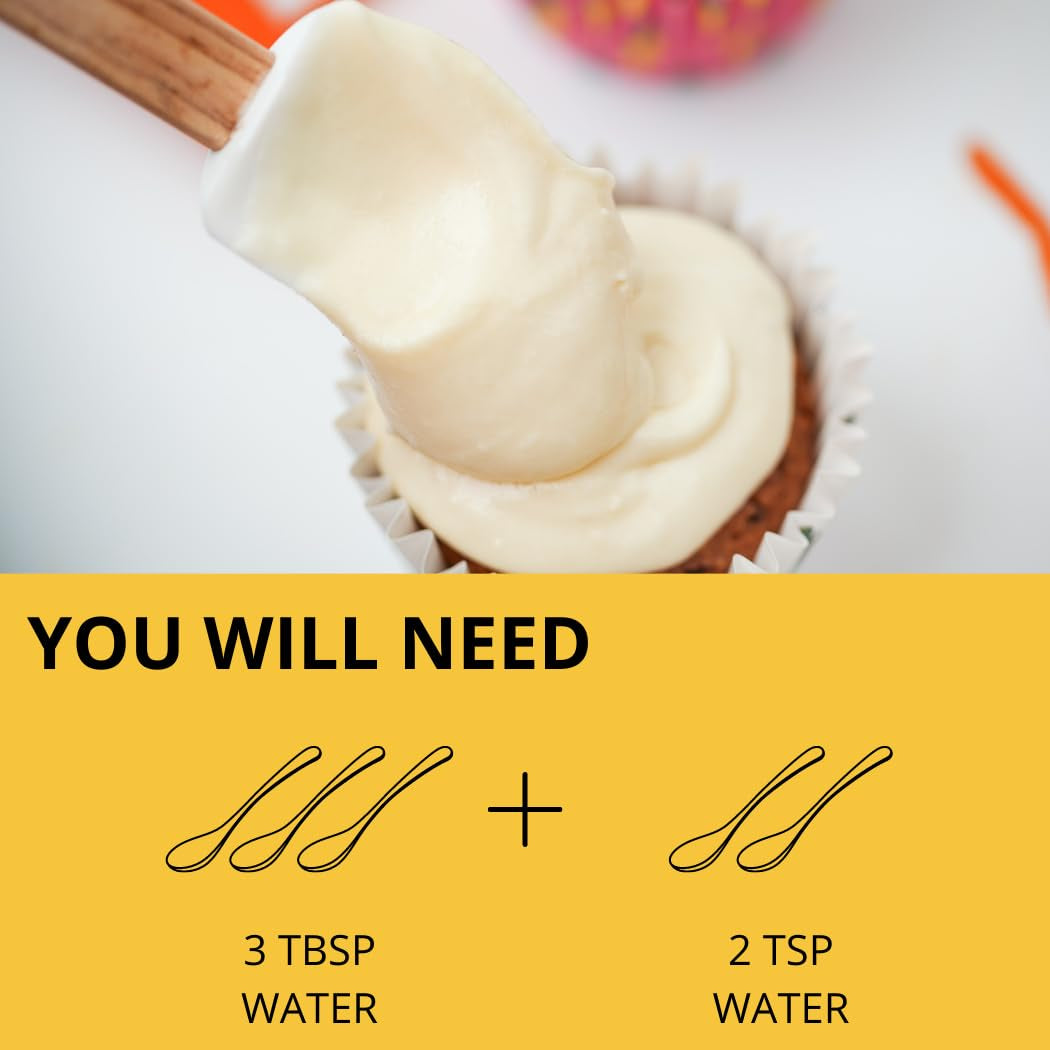 Good Dees Just Add Water Cream Cheese Frosting Mix, Keto Frosting Mix, No Sugar Added Frosting,Gluten Free & Maltitol Free, Diabetic, Atkins & WW Friendly (60 Calories, 1G Net Carb per Serving)