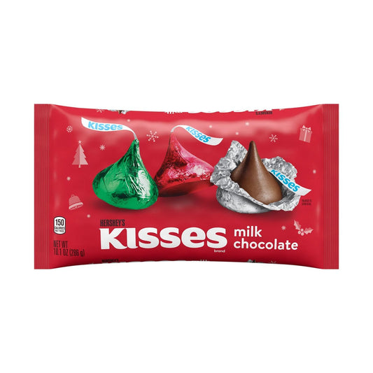 Kisses Milk Chocolate Christmas Candy, Bag 10.1 Oz