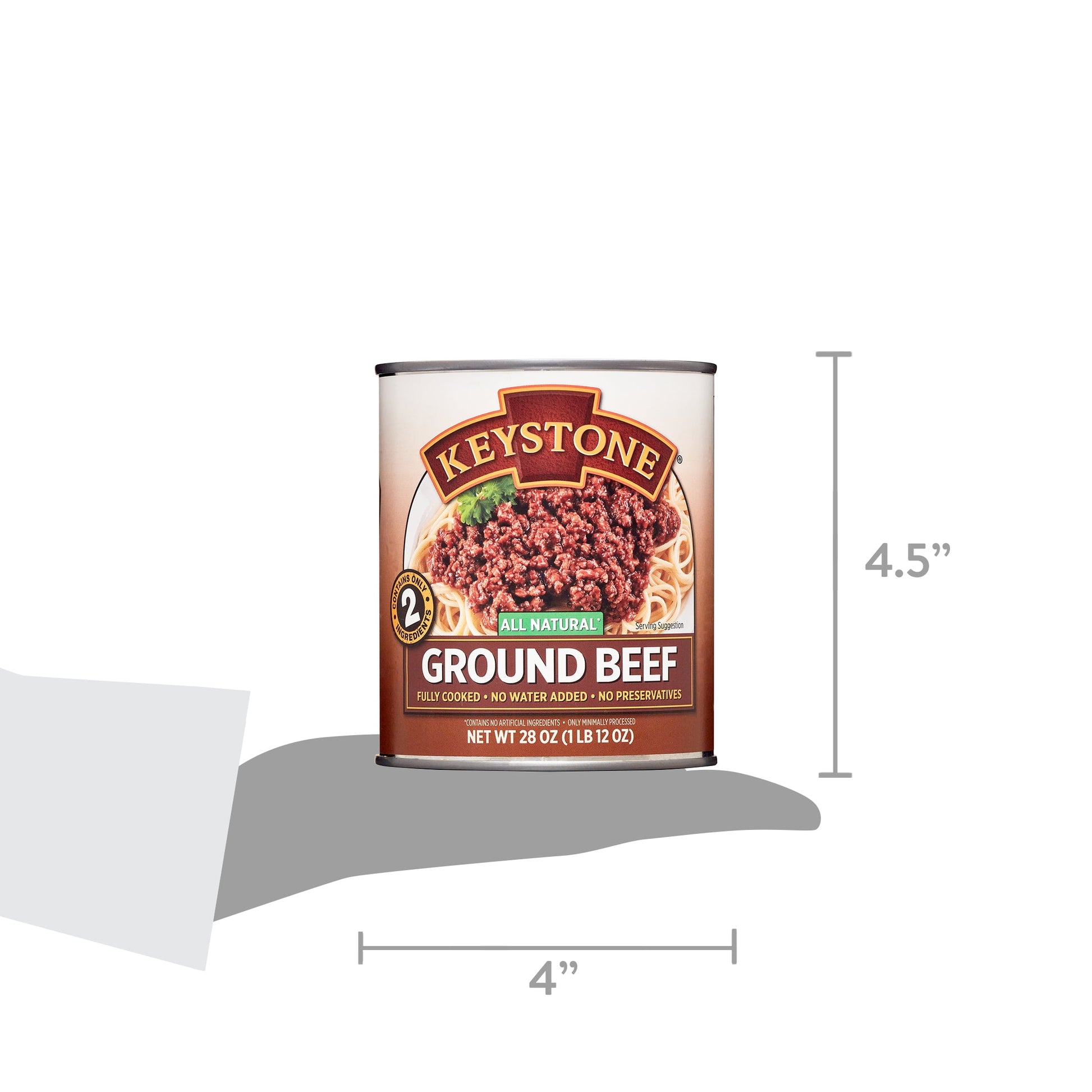 All Natural Ground Beef, 28 Oz Can