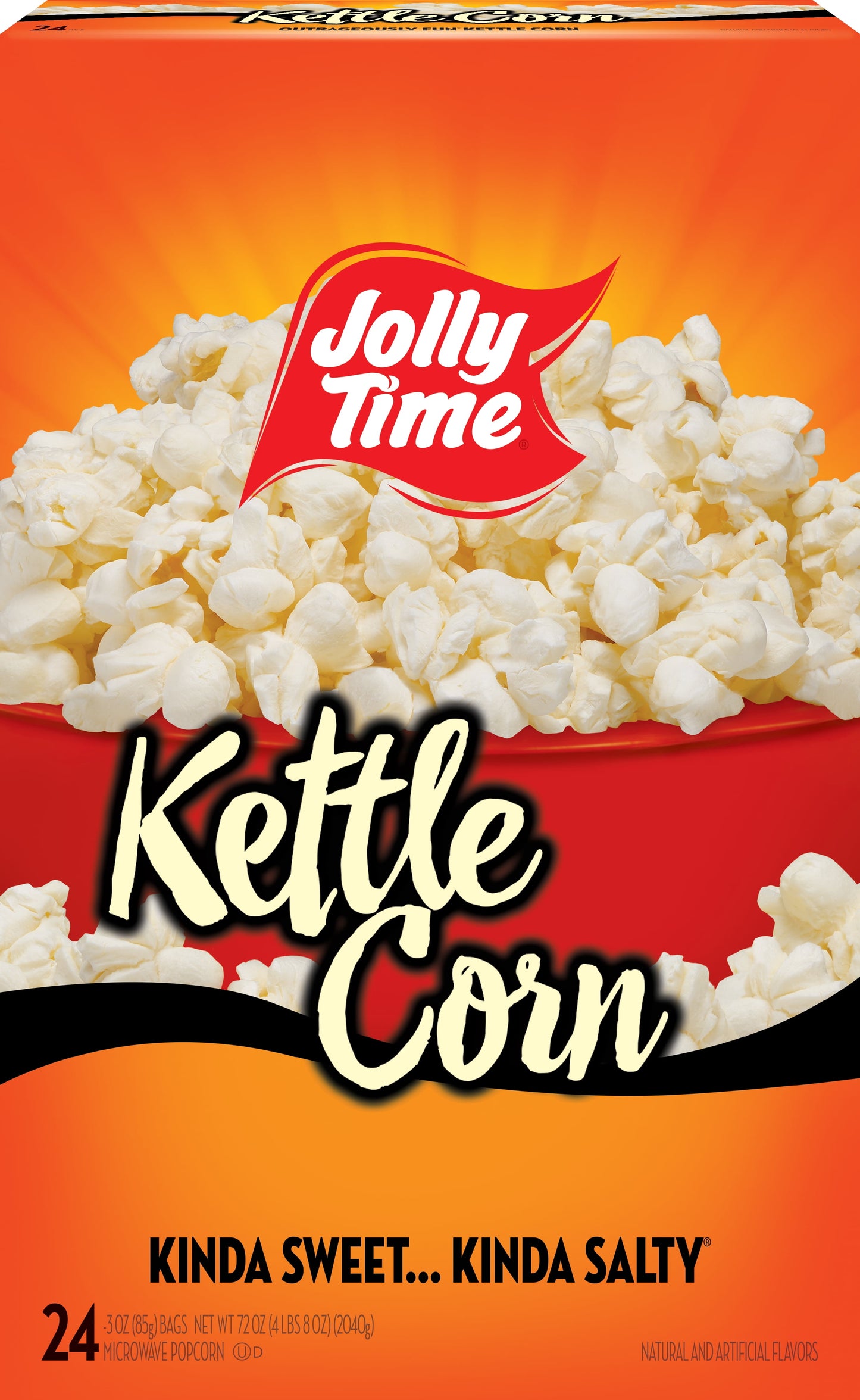 Kettle Corn Microwave Popcorn, 24 Ct (3 Oz. Bags) Gluten-Free
