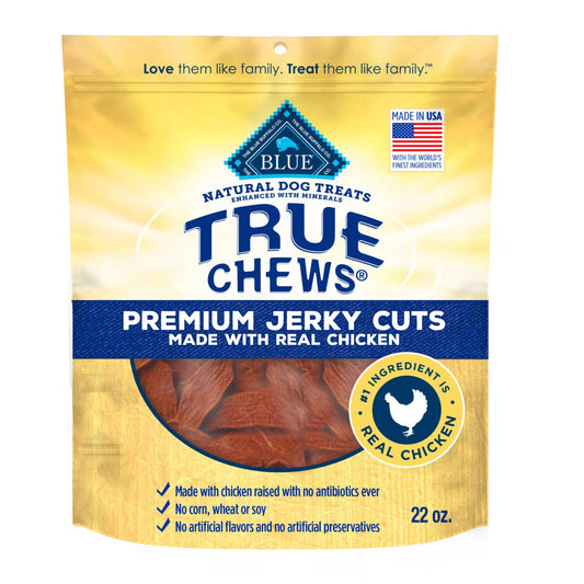 True Chews Premium Jerky Cuts Natural Dog Treats, Chicken, 22Oz Bag