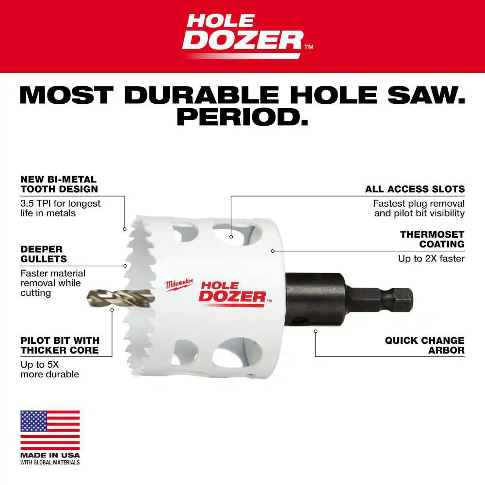 Hole Dozer General Purpose Bi-Metal Hole Saw Set (13-Piece)