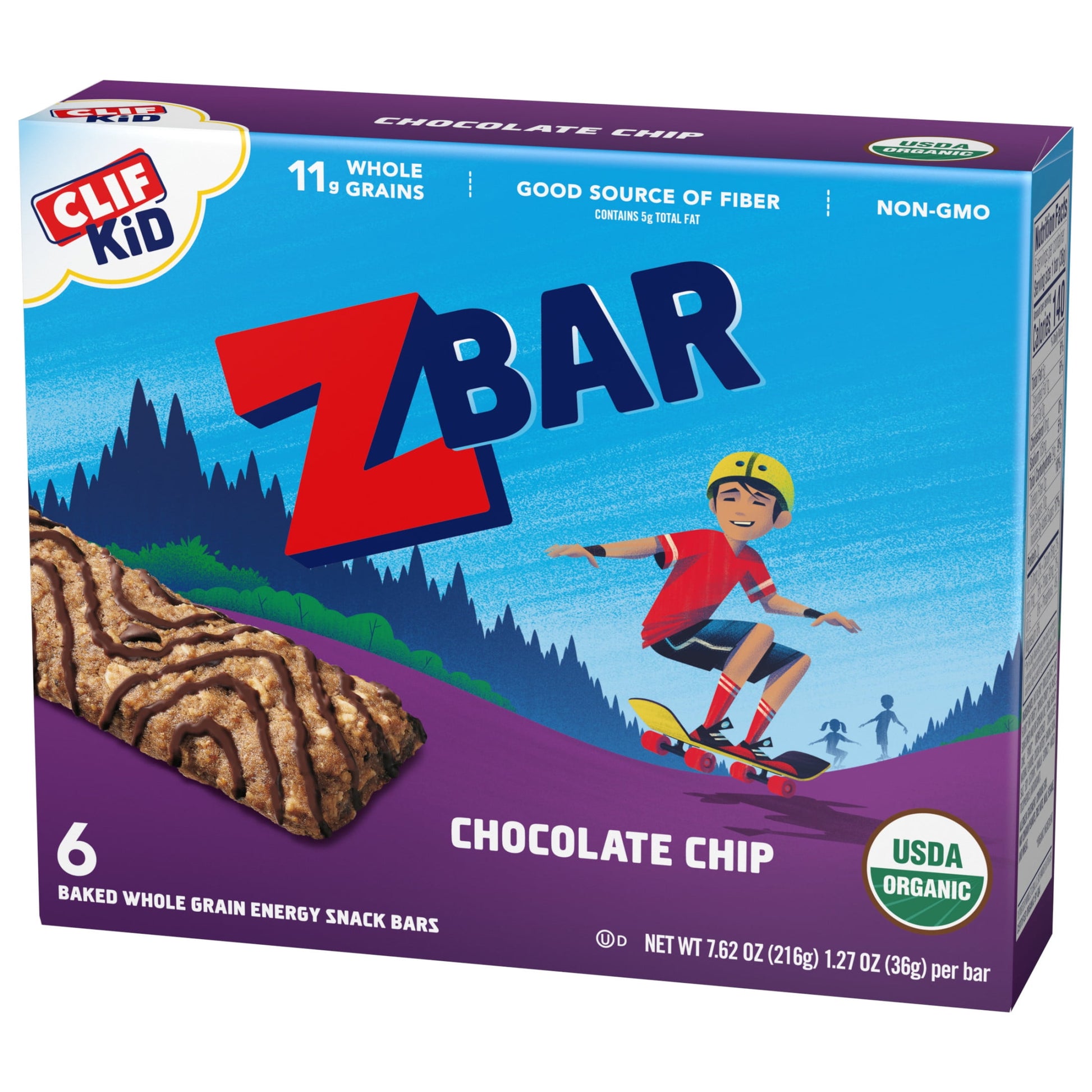 - Chocolate Chip - Soft Baked Whole Grain Snack Bars - USDA Organic - Non-Gmo - Plant-Based - 1.27 Oz. (6 Pack)
