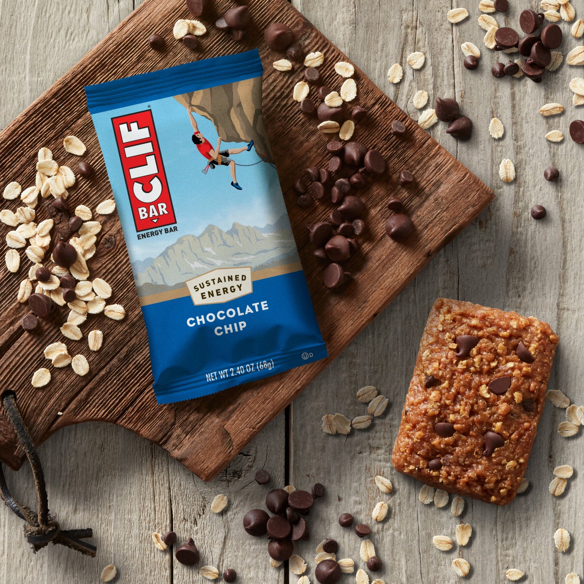 - Chocolate Chip - Made with Organic Oats - 10G Protein - Non-Gmo - Plant Based - Energy Bars - 2.4 Oz. (12 Pack)