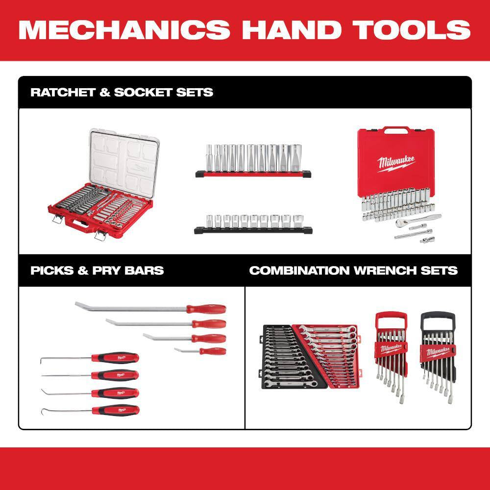 1/4 In. Drive 6 In. Flex Head Ratchet with 1/4 In. Drive Extension Set (5-Piece)