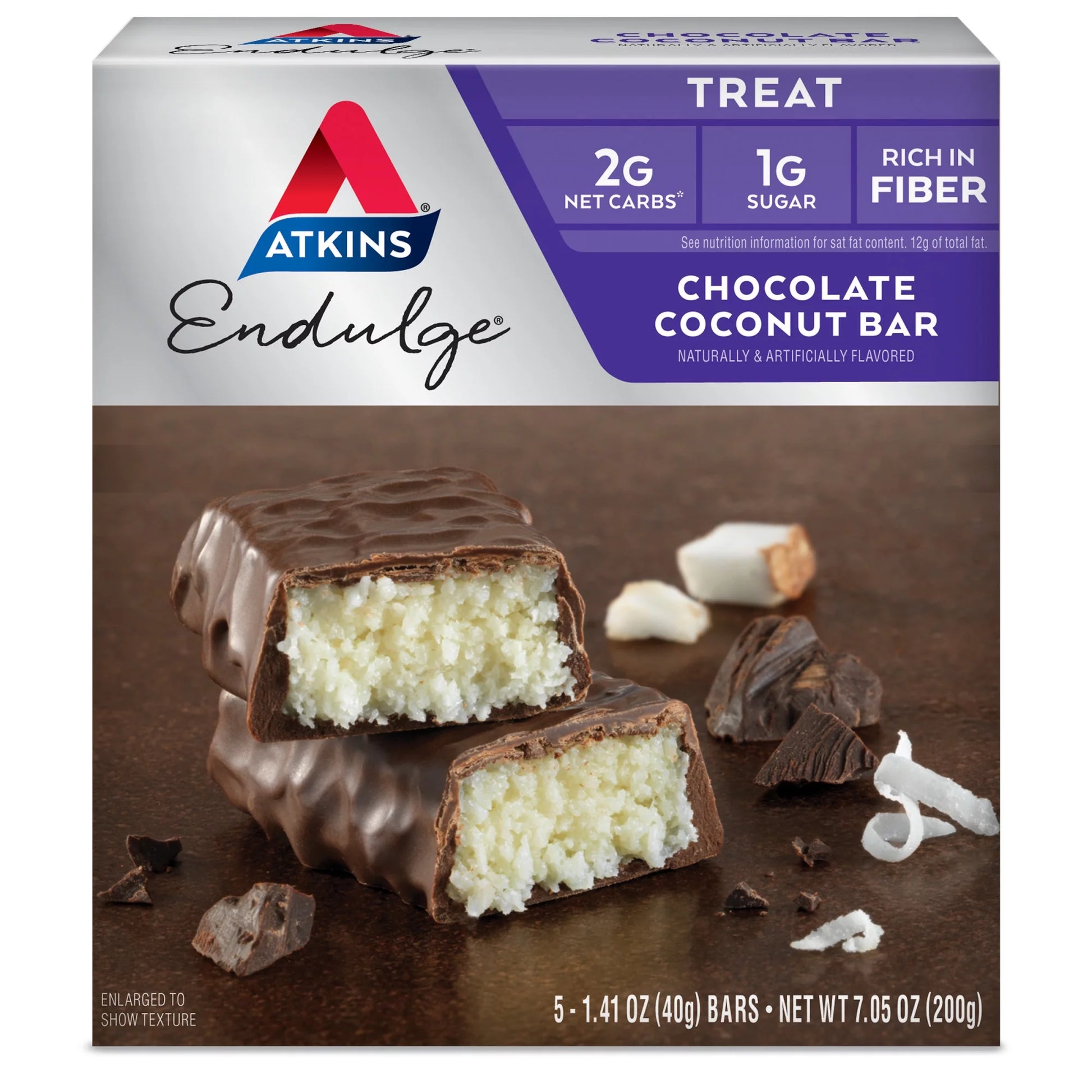 Endulge Chocolate Coconut Bars 5 Pk