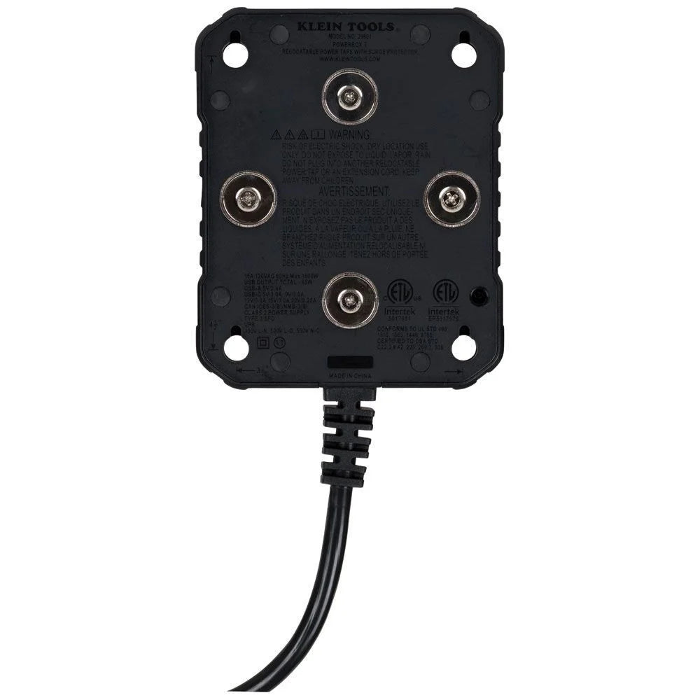 29601 Powerbox 1, 4-Outlet Magnetic Mounted Power Strip