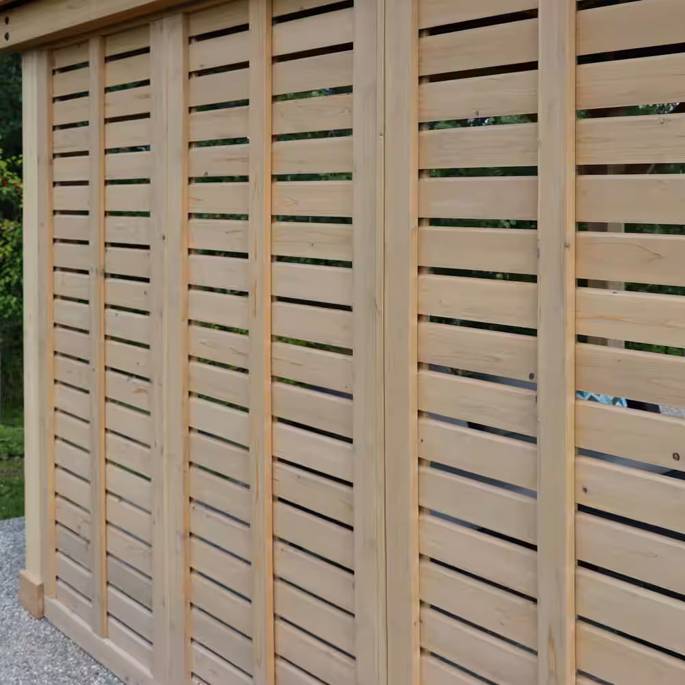 10 Ft. Meridian Wood Privacy Wall