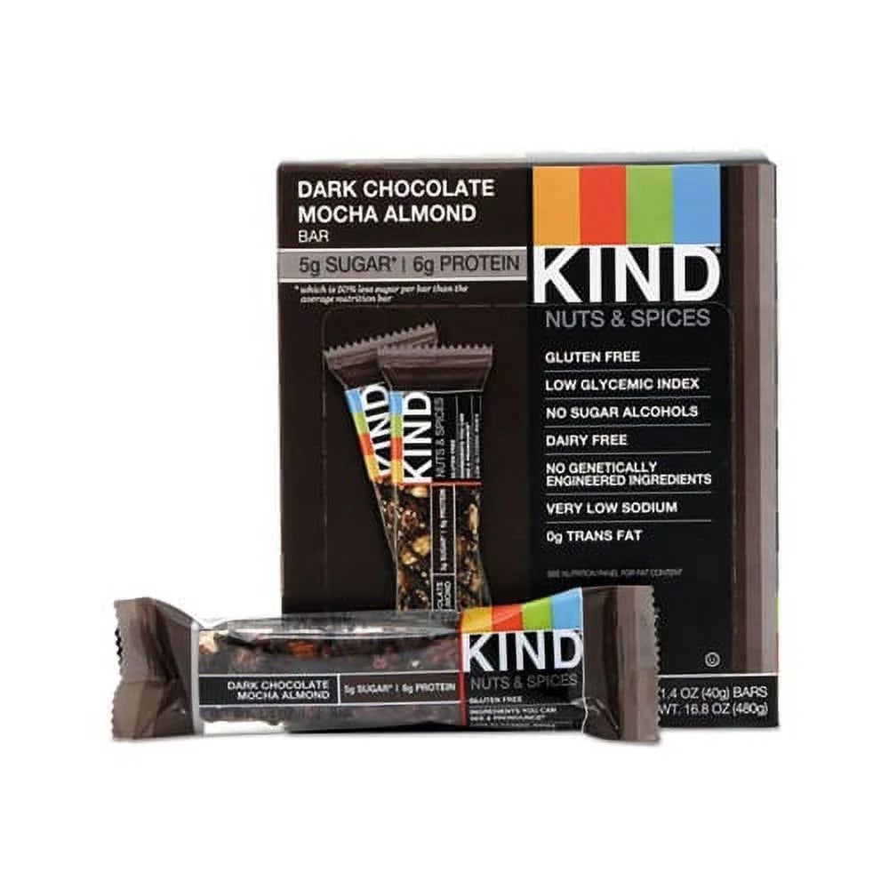 Healthy Snack Bar, Dark Chocolate Mocha Almond  Healthy Snack Bar, Dark Chocolate Mocha Almond