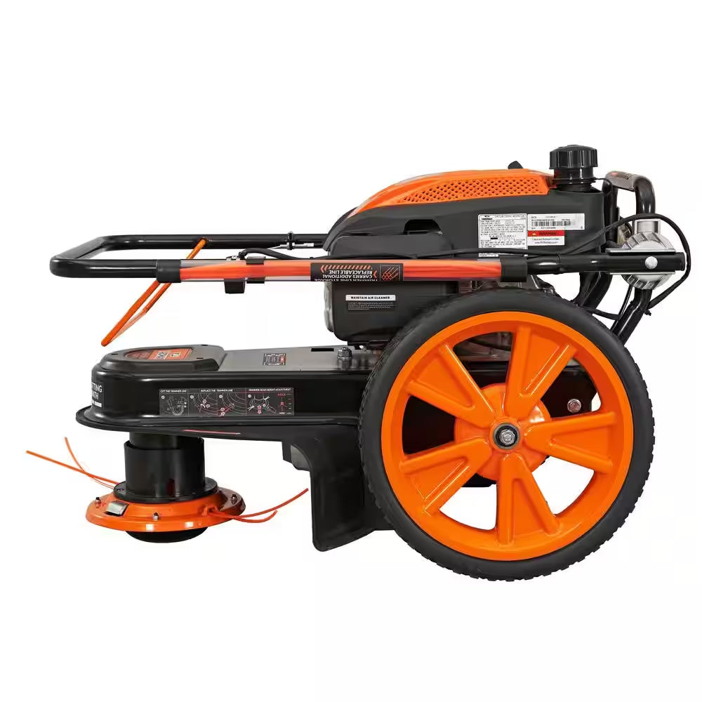 22 In. 170Cc Gas Walk behind String Trimmer Mower