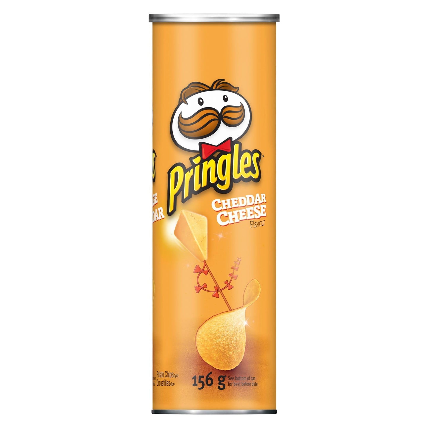 Cheddar Cheese Potato Chips, 156G/5.50Oz Can, (Imported from Canada)