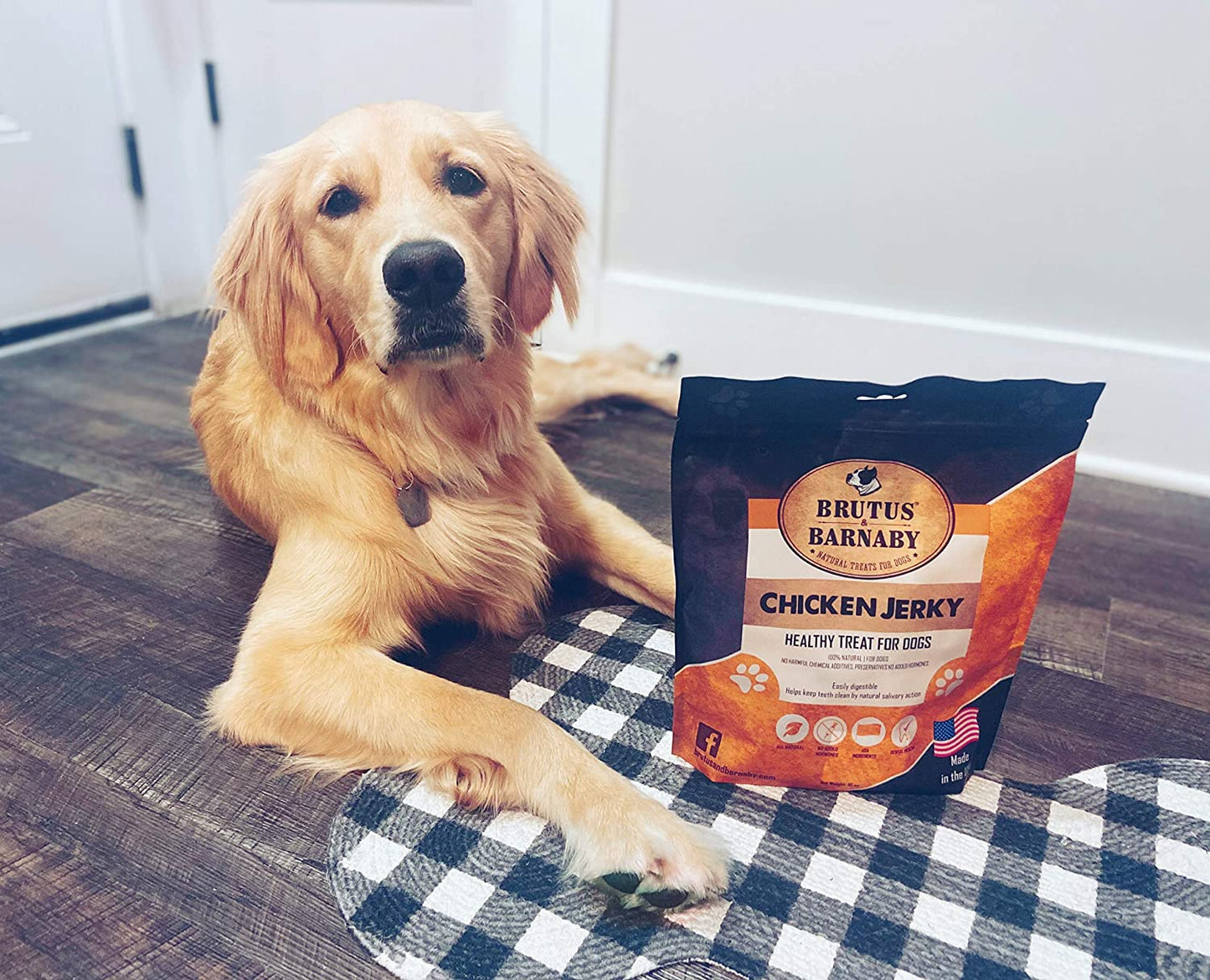 Chicken Jerky Dog Treats- Dehydrated Crunchy USA Premium Fillets, Grain-Free, Preservative-Free, No Fillers. All Natural Chicken Strips Are Great for Dogs and Cats (10Oz)