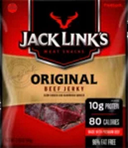 Jack Link’S Beef Jerky, 100% Beef, Original, 2.85 Oz, 10G of Protein per Serving