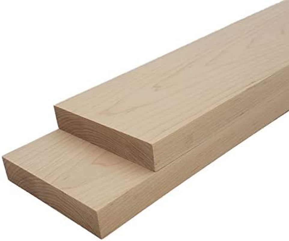 Maple Lumber Boards - 3/4 in X 4 in (2Pc) (3/4" X 4" X 12")