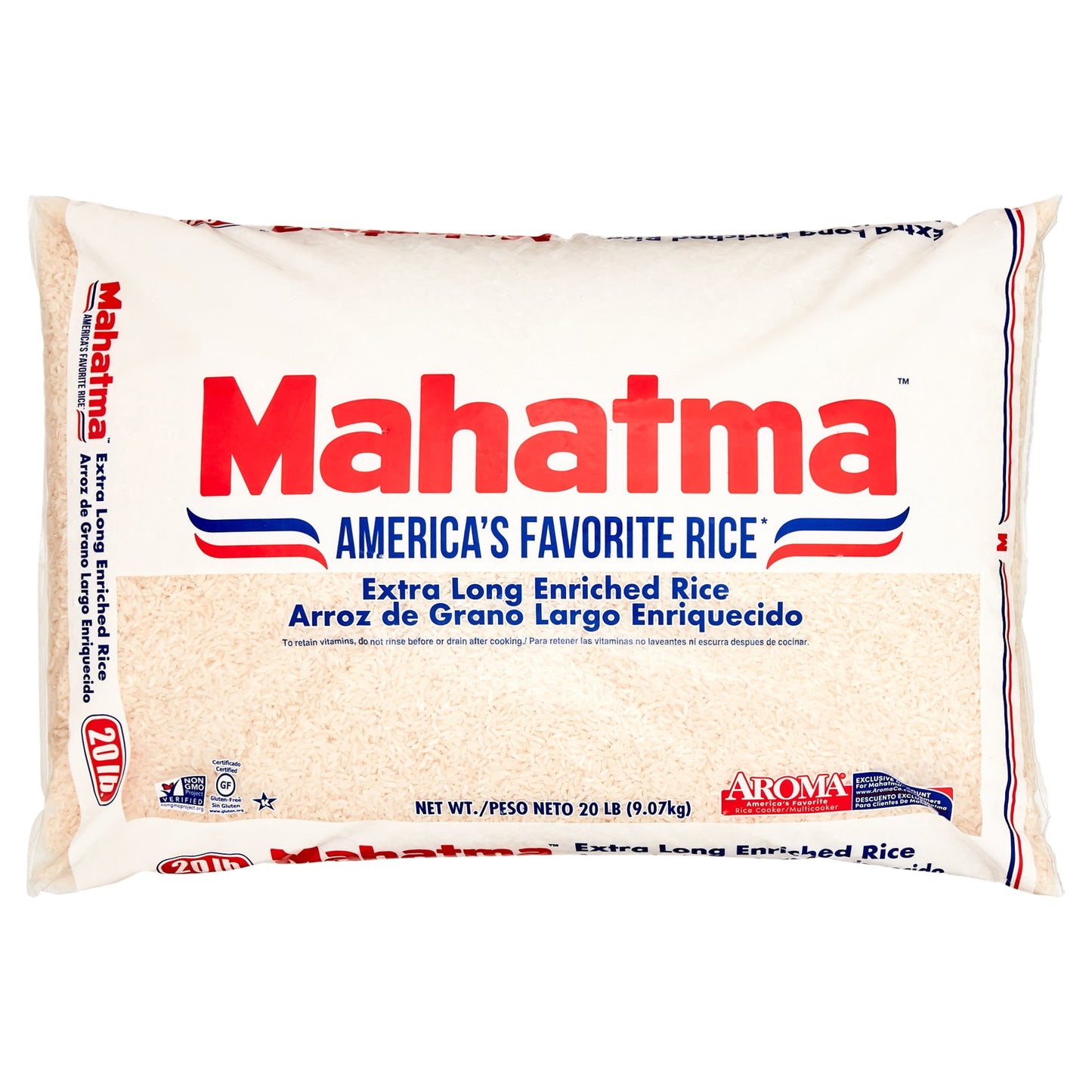 Enriched Extra Long Grain White Rice 20 Lb Bag