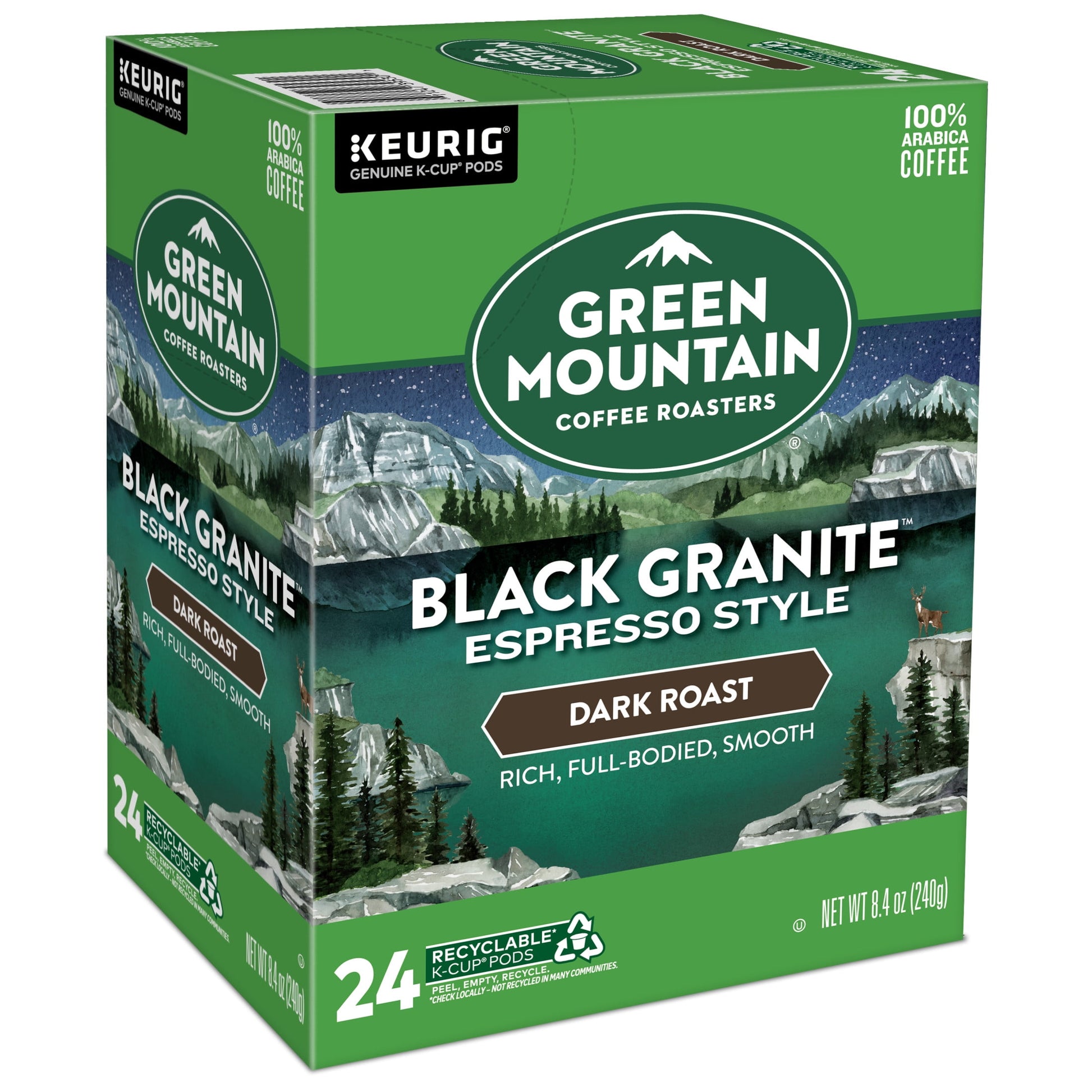 , Black Granite Dark Roast K-Cup Coffee Pods, 24 Count