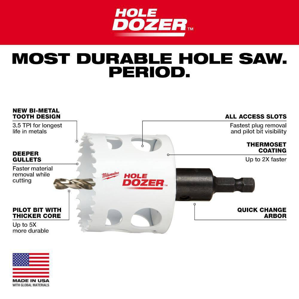 Hole Dozer General Purpose Bi-Metal Hole Saw Set (11-Piece)