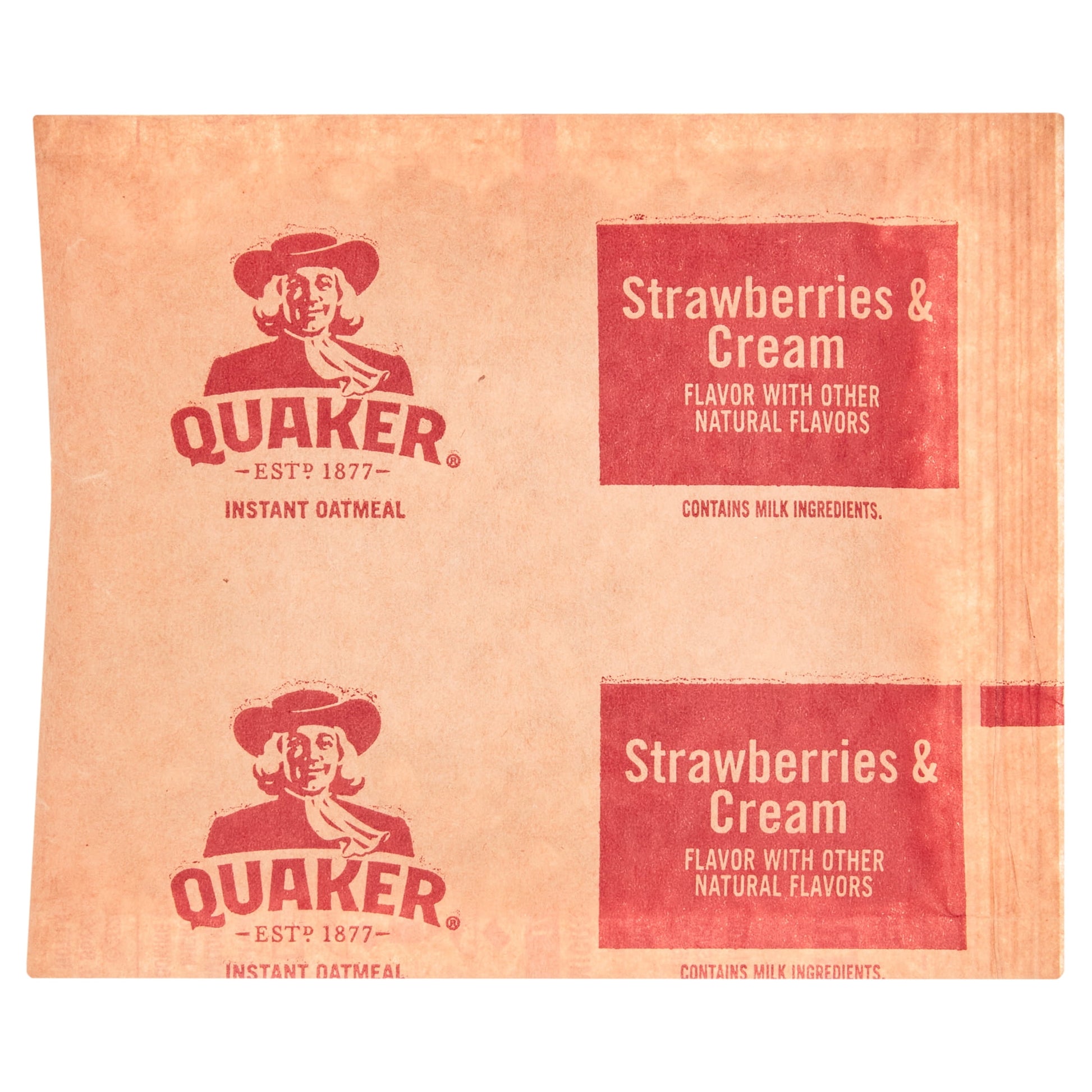 , Instant Oatmeal, Strawberry & Cream, Ready-To-Microwave Oatmeal, 1.1 Oz Packets, 20 Pack