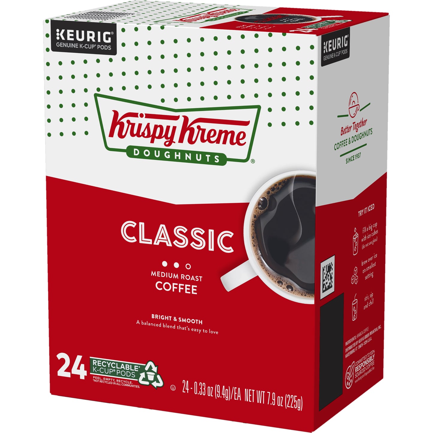 Krispy Kreme Classic Coffee, Keurig Single Serve K-Cup Pods, Medium Ro