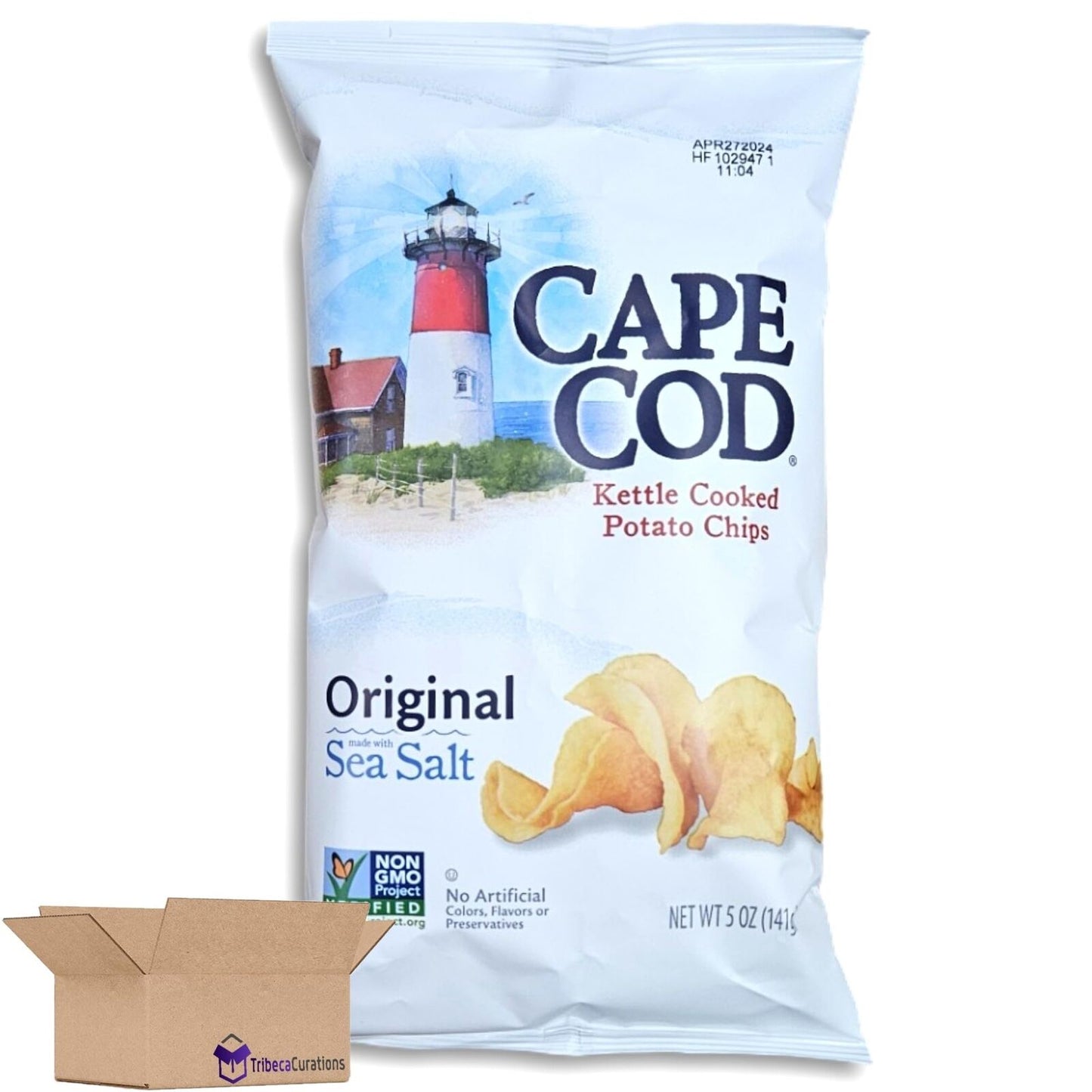 Cape Cod Kettle Cooked Potato Chips Value Pack | Bundled by Tribeca Curations |