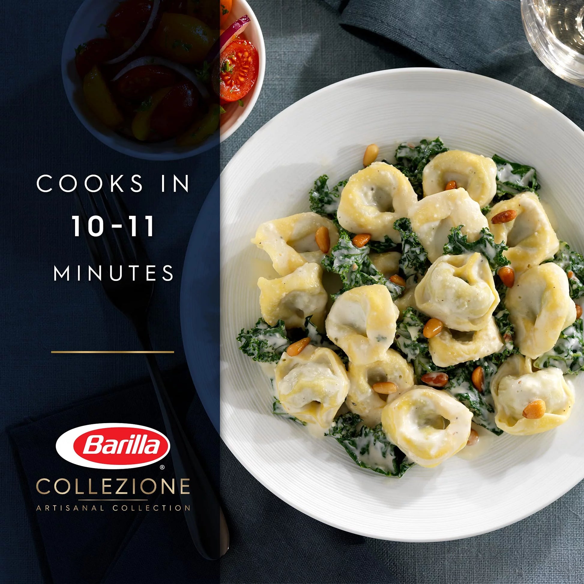 Collezione Cheese & Spinach Tortellini Pasta 12 Oz (Pack of 10)