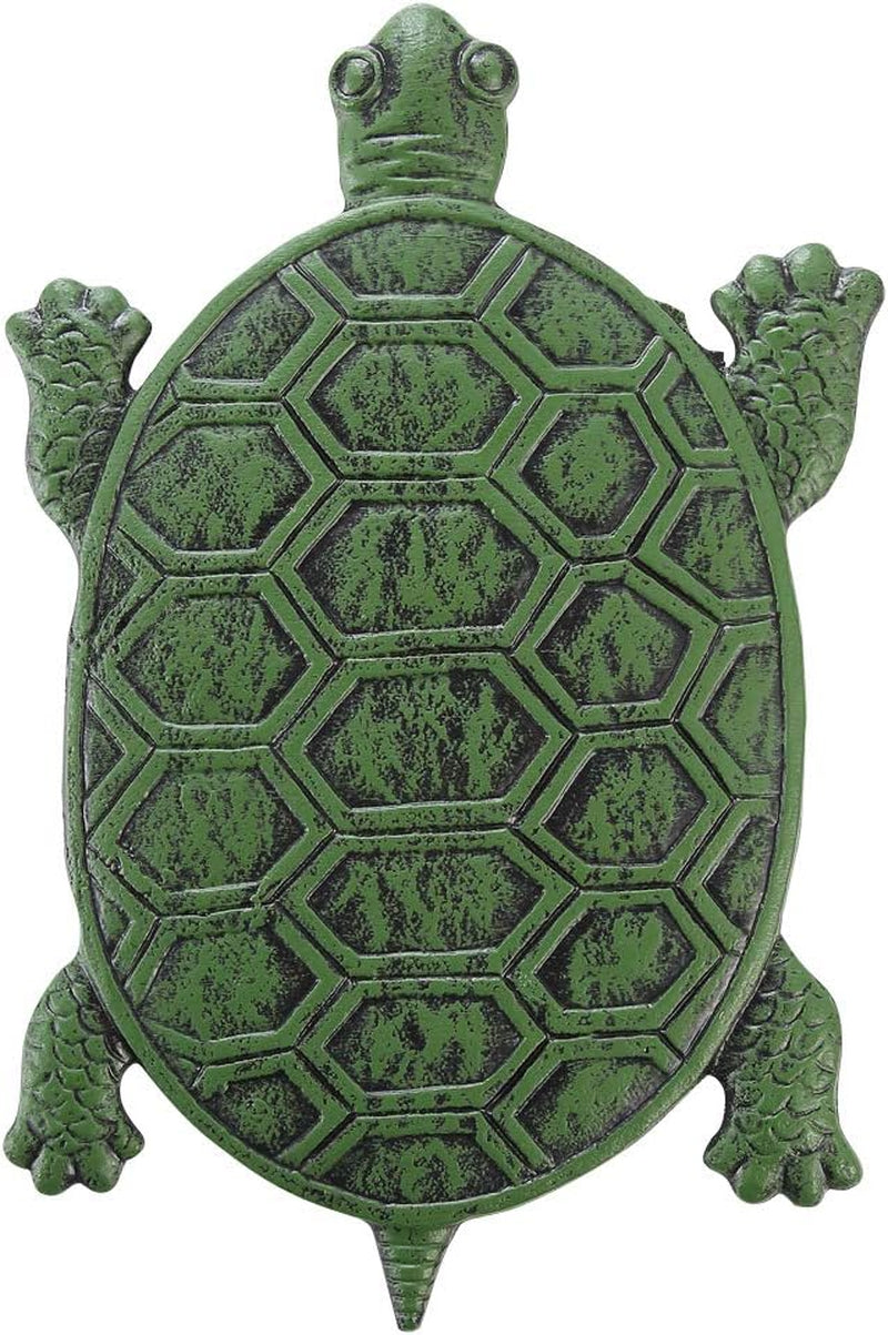 Cast Iron Stepping Stone, Turtle Stepping Stone, Decorative Tortoise Flagstone for Lawn, Yard, Garden Walkway