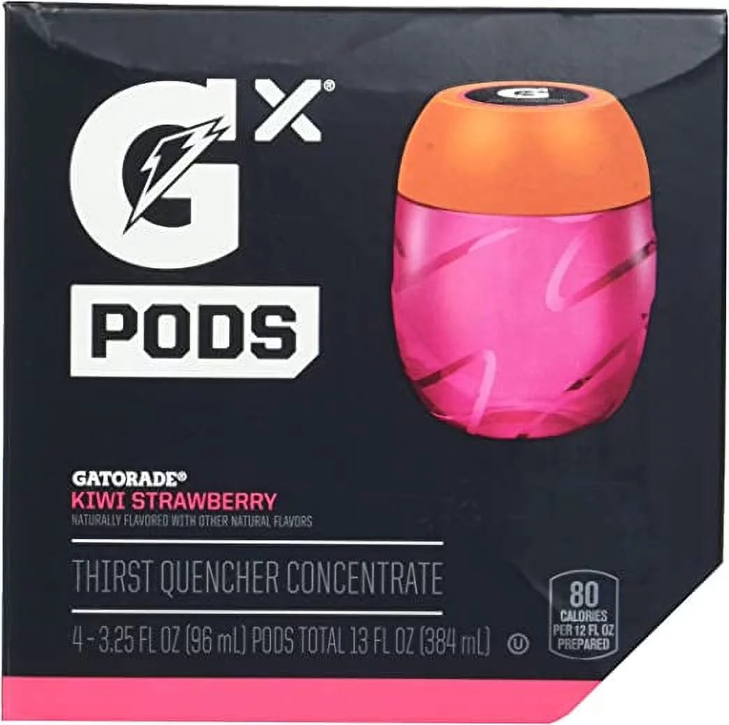 Gx Sports Drink Mix Concentrate Pods , Kiwi Strawberry, 4 Count Pods