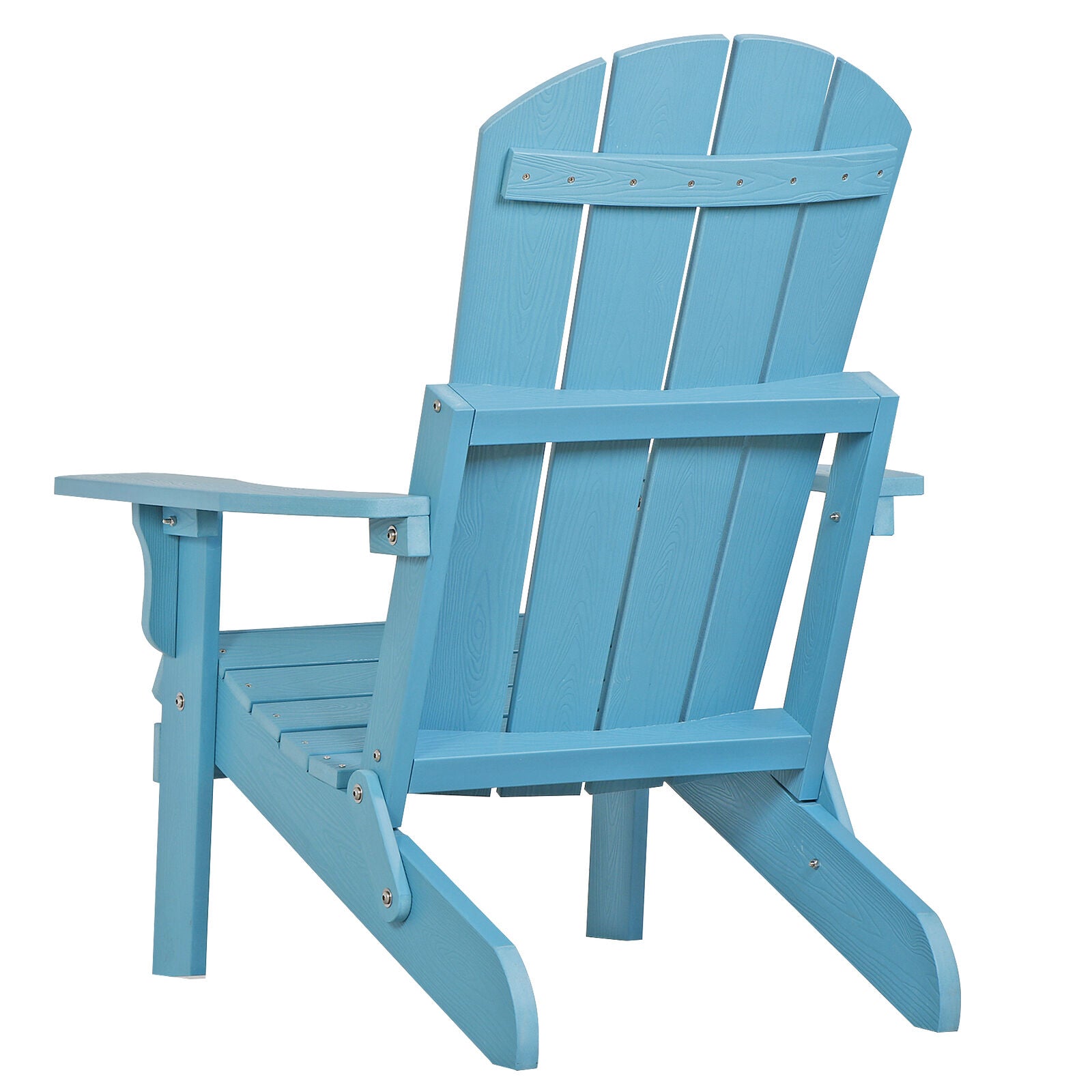 HDPS Folding Poly Lumber Adirondack Chair Patio Outdoor All Weather Resistant