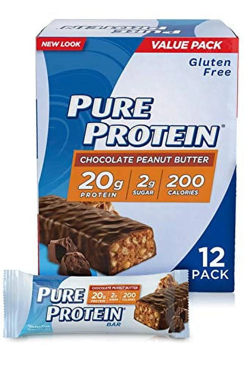 Chocolate Peanut Butter Protein Bars, 1.76 Oz, 12 Count