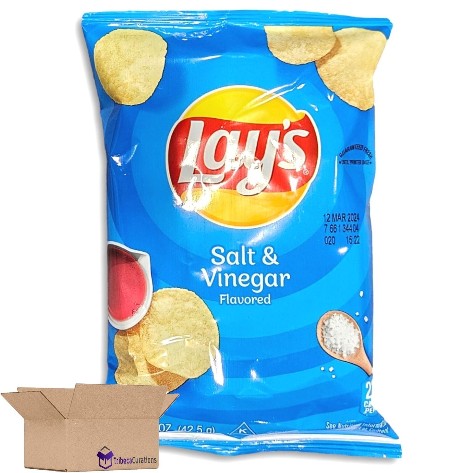 Salt & Vinegar Potato Chips Value Pack | Bundled by Tribeca Curations, 1.5