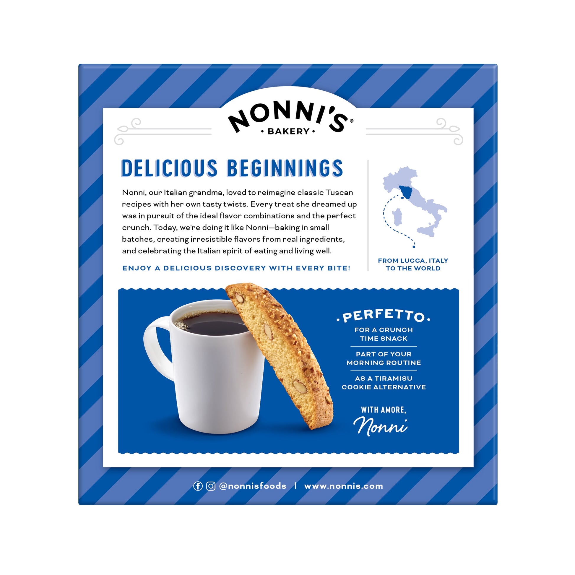 , Originali Biscotti, Almond Cookie, 5.52 Oz (156G), 8 Ct, Individually Wrapped & Ready to Eat