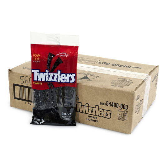 Twists Licorice Flavored, Bulk, 7 Oz Bags (12 Count)