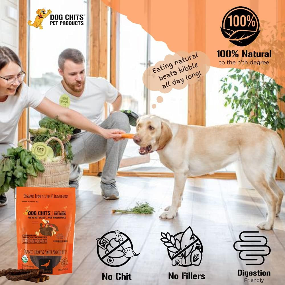Turkey and Sweet Potato Soft Chew for Dogs - Dog and Puppy Chews | Made in USA | Organic Turkey | All-Natural Treats | Large & Small Dogs | Organic Sweet Potato | 4 Oz.