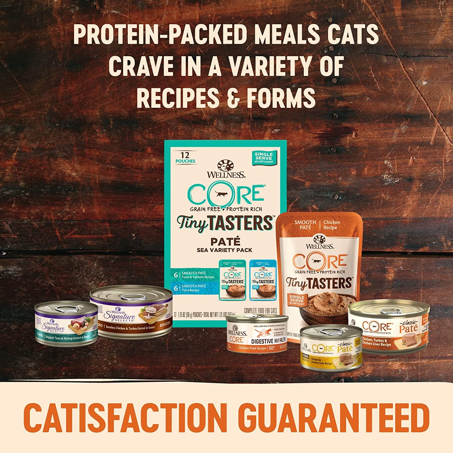 CORE Grain-Free Signature Selects Wet Cat Food, Natural Protein-Rich Recipe, Made with Real Flaked Tuna & Salmon, 5.3Oz Cans (Pack of 12)